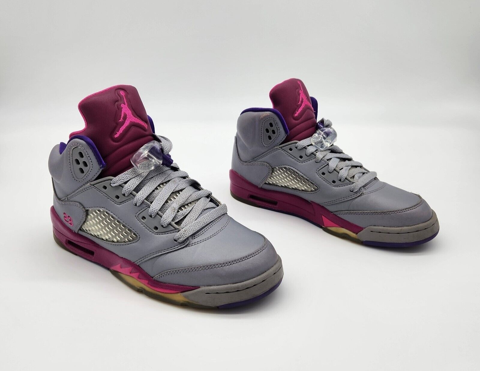 NIKE AIR JORDAN 5 RETRO GS 2013 Size 6Y CEMENT GREY PINK NIKE AIR JORDAN 5 RETRO GS 2013 Size 6Y CEMENT GREY PINK
