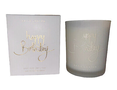 NIB Katie Loxton Happy Birthday Candle Soy Vanilla And Wild Daisy 5.6 Oz.