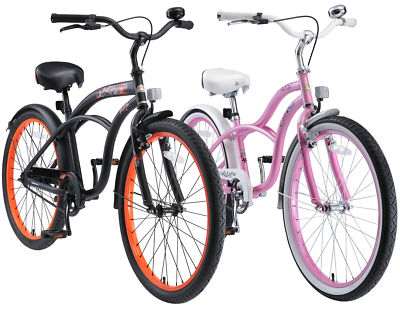 BIKESTAR Biciclette per Bambini Bici Bimbo Bimba 10 anni | 24" pollici Cruiser