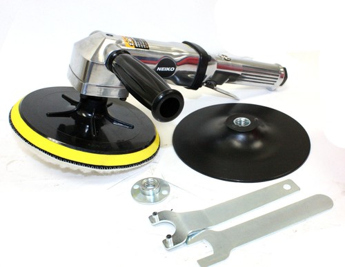 7" Stainless Pneumatic Air Angle Polisher Buffer Variable Speed 1,500-2,600 RPM