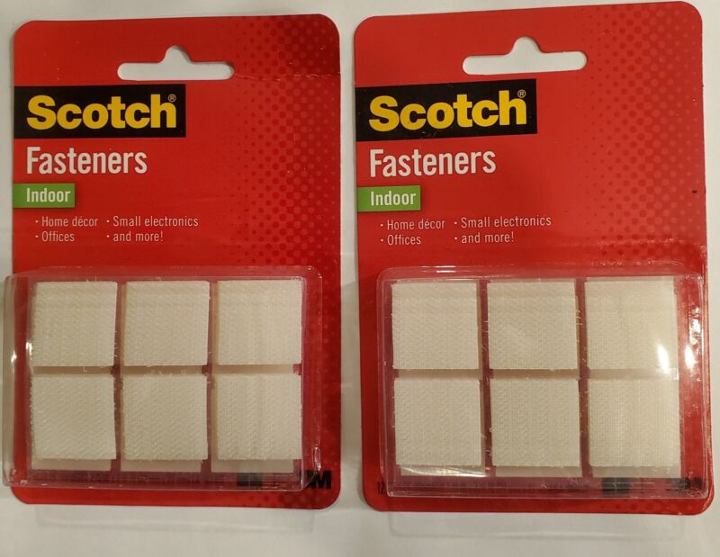 2 packs of Scotch Indoor Fasteners RF7020, 7/8 in x 7/8 in (22 mm x 22 mm)