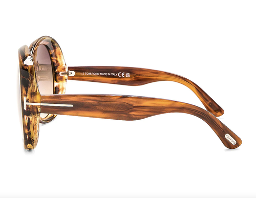 TOM FORD TOM FORD FT1010-55B-62 COLOURED HAVANA SUNGLASSES