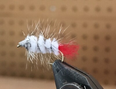 WOOLLY WORMS NINE COLORS SIZE 14 HOOKS BLUEGILL TROUT PANFISH FLIES FLY FISHING