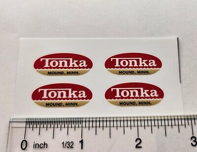 Tonka Logo Sticker 1962 To 1963 Vintage Truck Oval Vinyl Decals