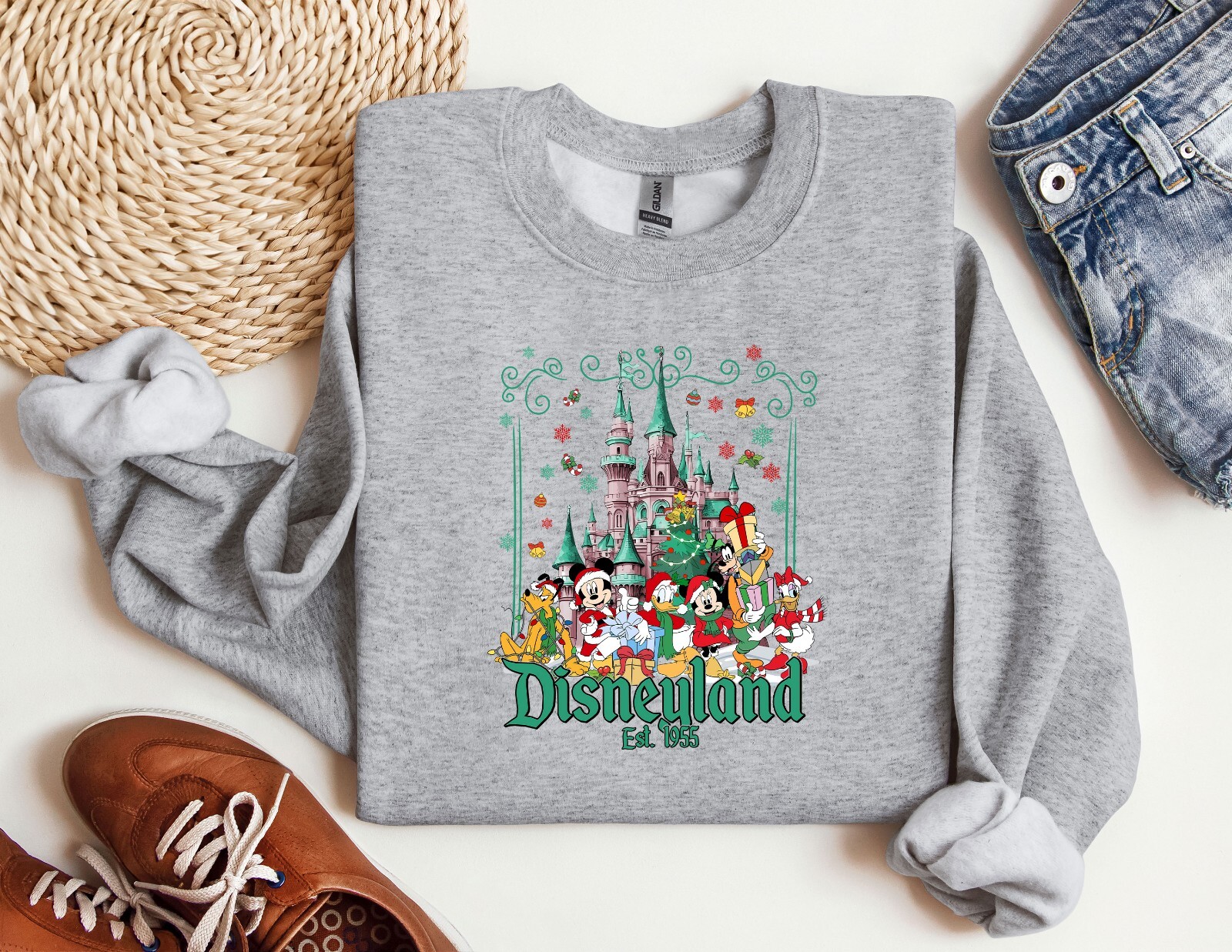 Disneyland Est 1955 Sweatshirt Magic Castle Hoodie Family Disney 