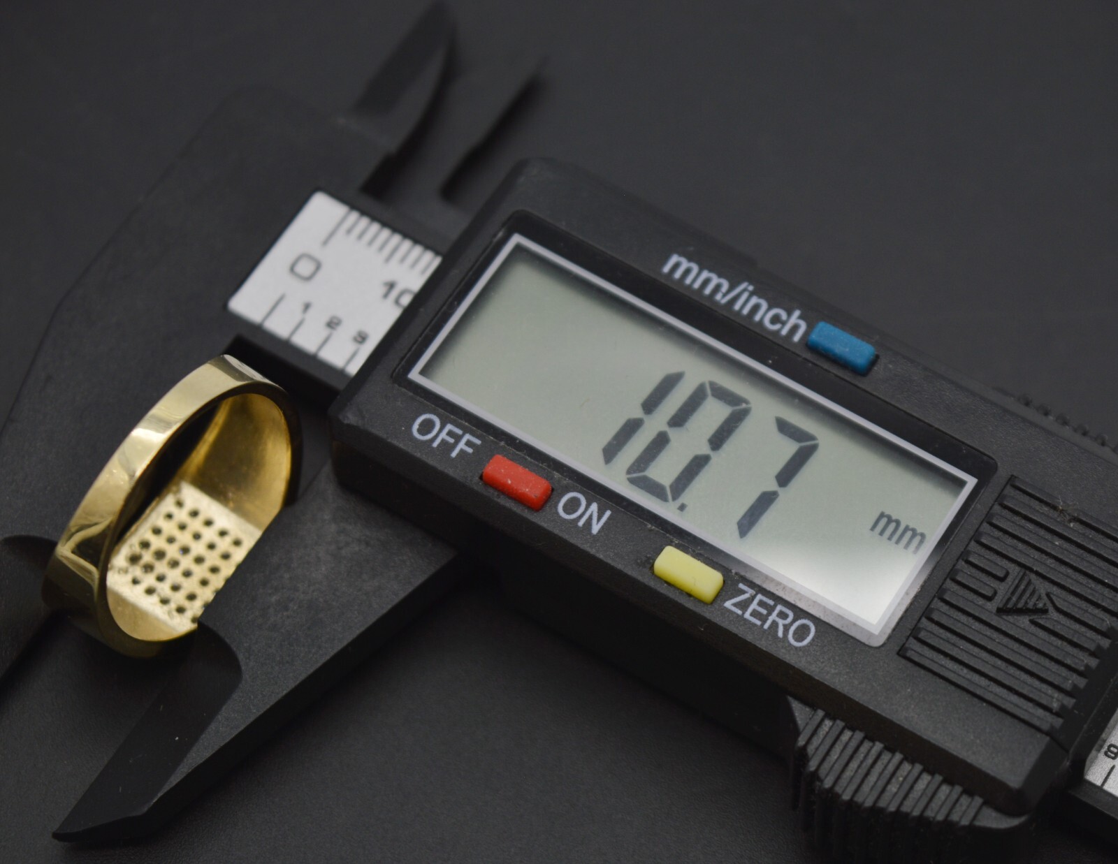 Pre-owned Pinky Real 10k Yellow Solid Gold Men's  Ring All Sizes 10.7 Mm 4.0 Gr