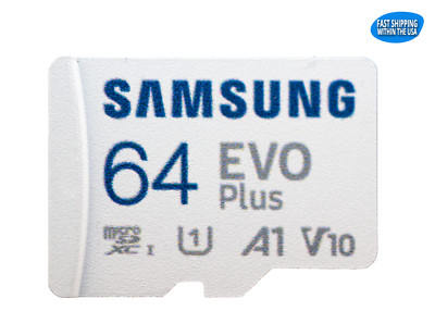 Samsung EVO Micro SD Memory Card 64GB for Galaxy S20 Ultra S10 S10+ S9 S9+ S8 S7