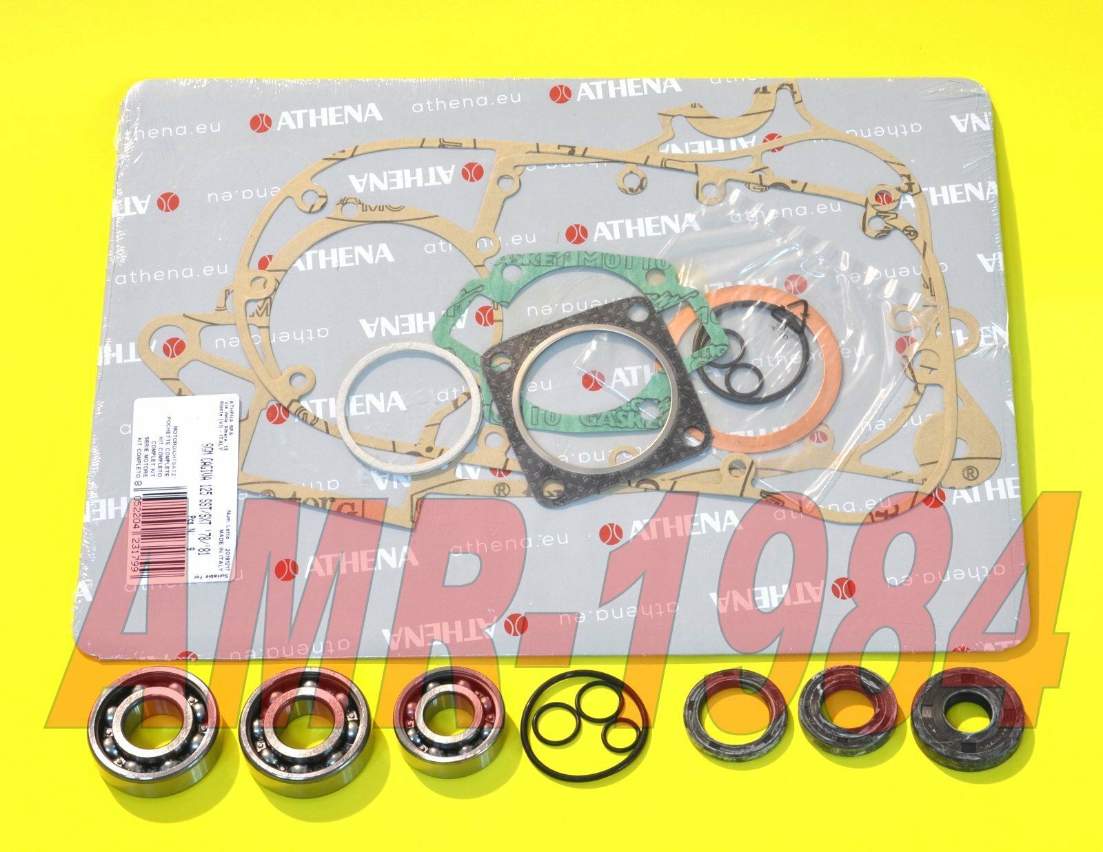 KIT REVISIONE MOTORE CAGIVA SST 125 dal 1978 PARAOLIO + CUSCINETTI + GUARNIZIONI