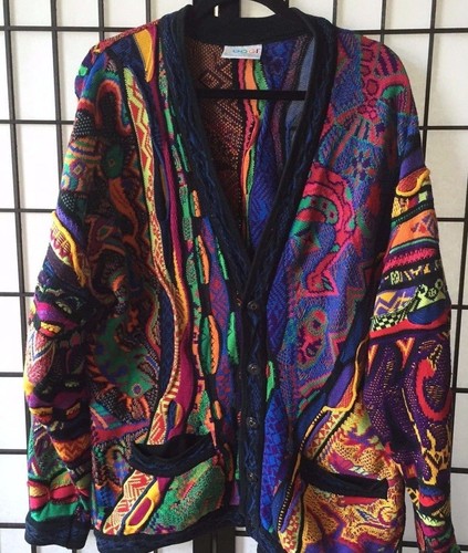 Vintage Coogi 3D Knit Cardigan Sweater | eBay