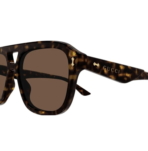Pre-owned Gucci Gg1263s-006 Havana Havana Brown Sunglasses