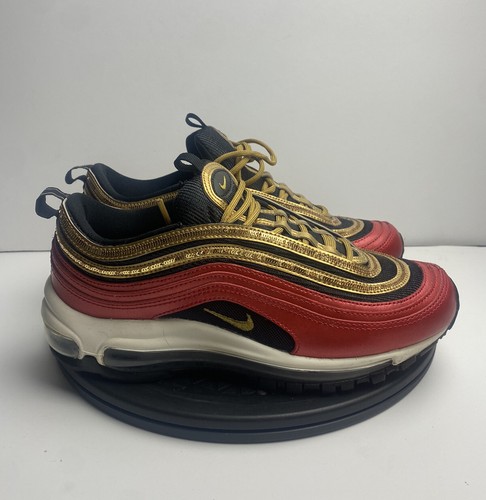 Nike Air Max 97 Gold Sequin Women’s Size 8.5 No Insoles CT1148-600 Sneakers