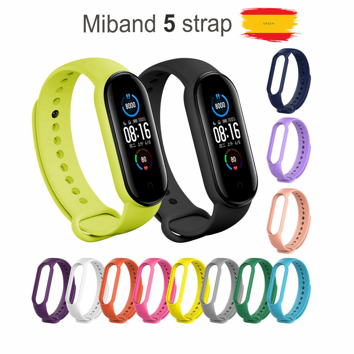 RECAMBIO PARA PULSERA ACTIVIDAD XIAOMI MI BAND 5 SMARTWATCH MIBAND CORREA RELOJ eBay