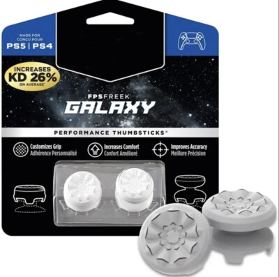 Kontrol Freek GALAXY Performance Thumbsticks - White PS4 PS5