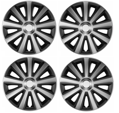 SEAT WHEEL TRIMS HUB CAPS PLASTIC COVERS FULL SET 16