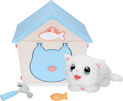 Little Live Pets My Kitty's Home Interactive Plush Toy Kitten & House 25+ Sounds