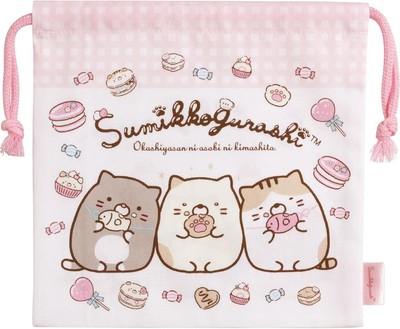 Sumicco-Gurashi ''Cat sweet shop'' drawstring bag Cat 20101 H200×W200mm