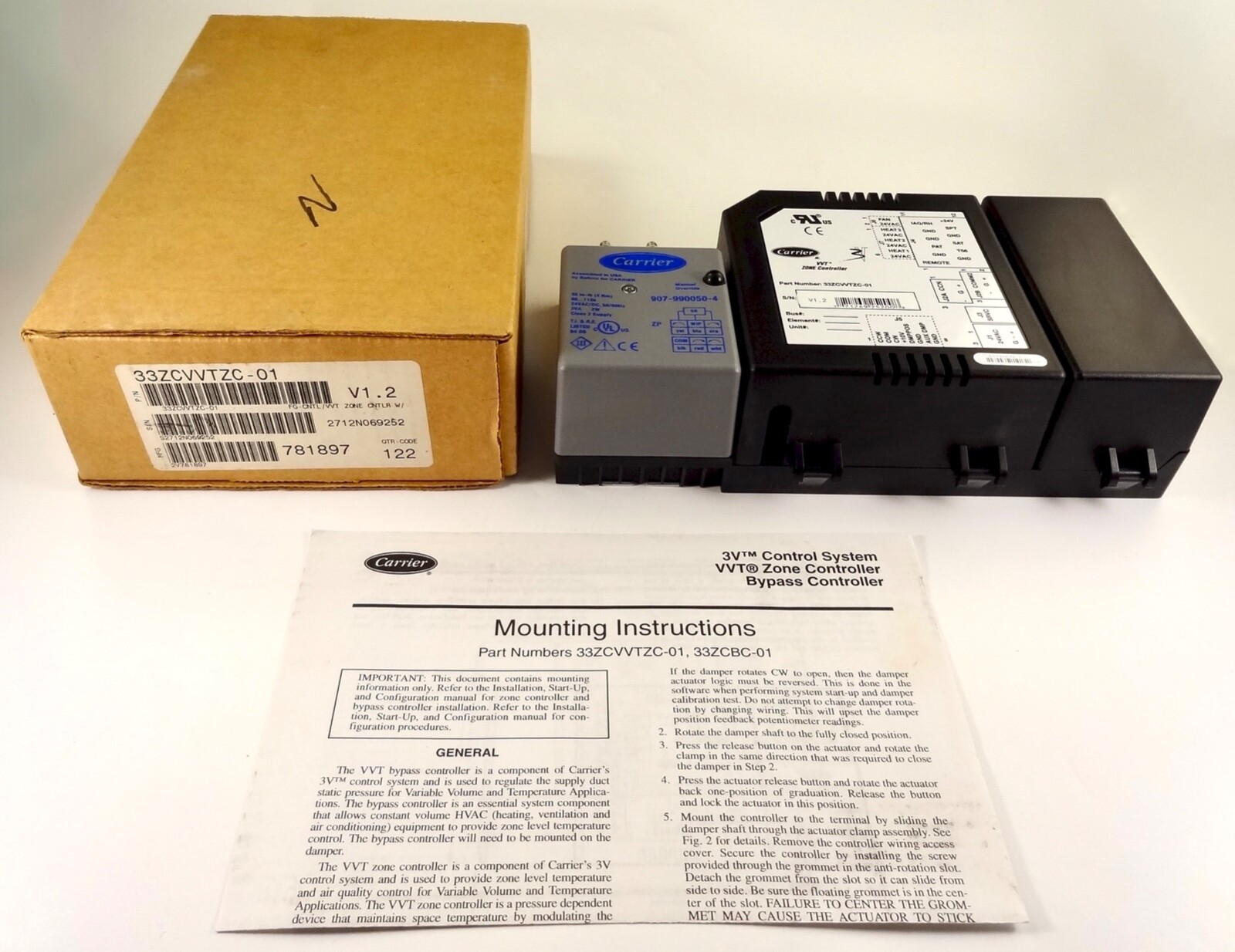 Carrier ComfortID Single Duct Air Terminal Zone Controller