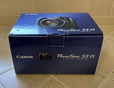 Canon PowerShot S3 IS 6.0MP 12X Optical Zoom Digital Camera w/ Box Works 2.0 GB