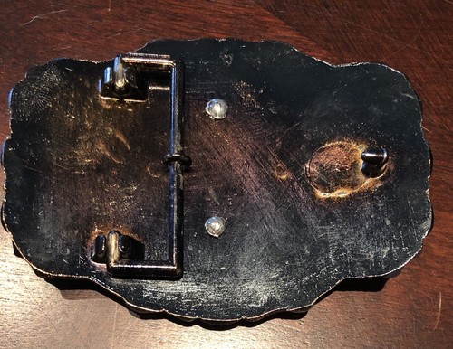 RARE VIntage Belt Buckle Turquoise Native American Indian Tribe Tribal Lakota