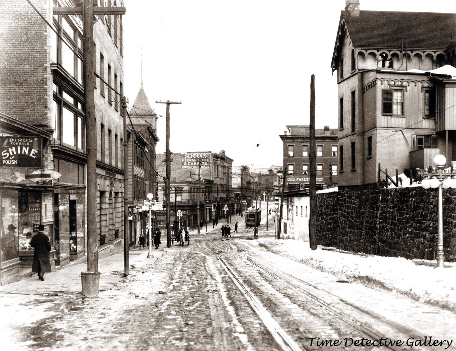 Yonkers, New York Street View - 1920s - Historic Photo Print