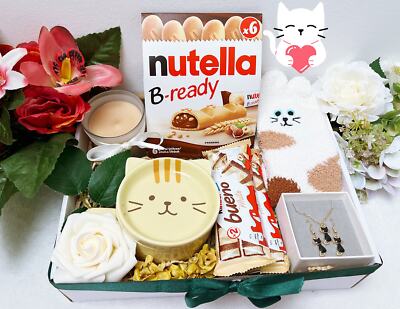 Cat lover Gift Box for Women Birthday Gift ideas Spa time Pamper Gift