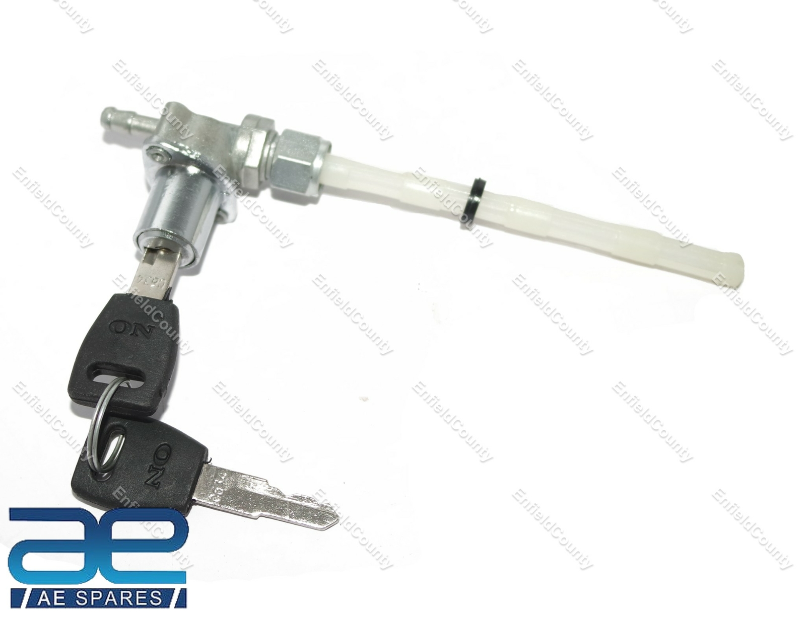 Petrol Fuel Tank Lockable Tap Petcock Switch With 2 Keys Luna TFR Moped 