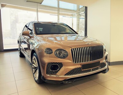For Bentley Bentayga 2020 2024 Facelift front bumper lower spoiler lip splitter