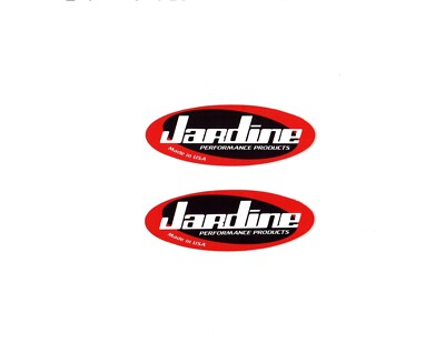 Vintage Sticker Set Of 2 Jardine Exhaust Vinyl Motorcycle Motocross Superbike