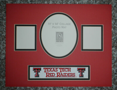 Texas Tech University TTU Red Raiders 11x14 Collage Photo Picture Mat Matboard