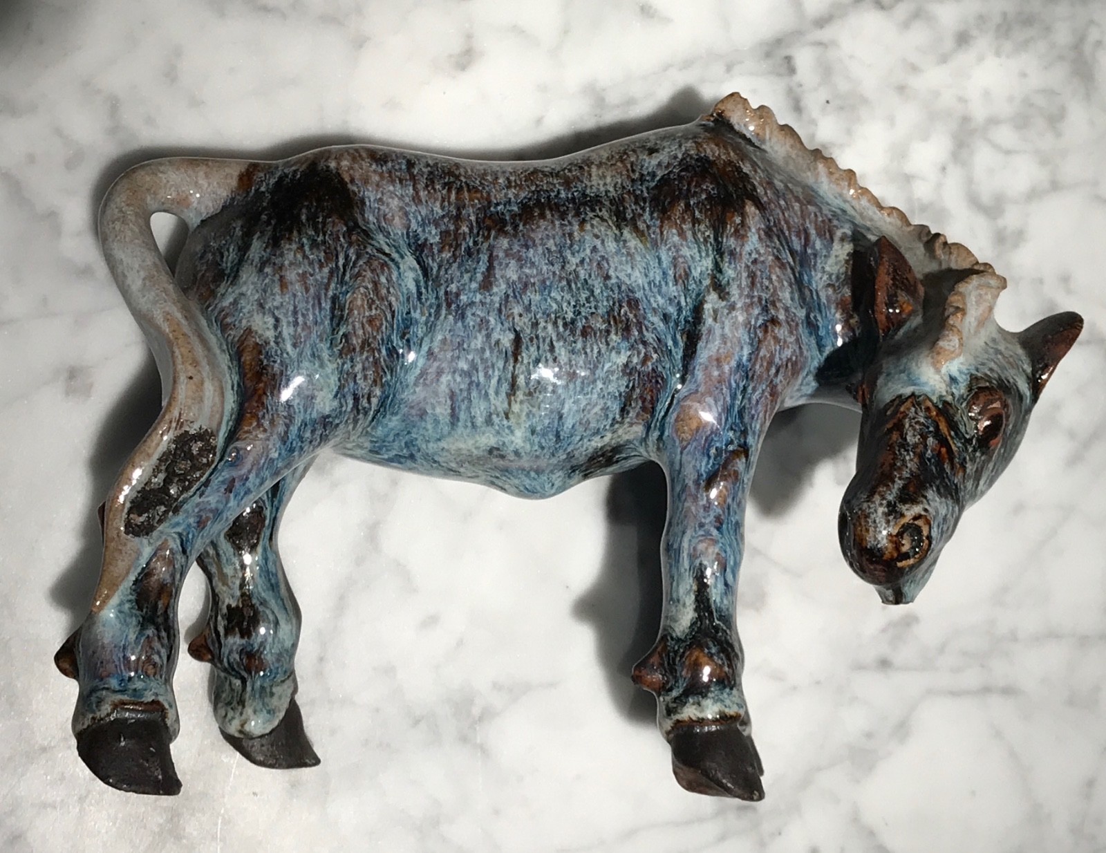 Chinese mid-Qing Flambe’ Shiwan Horse #33