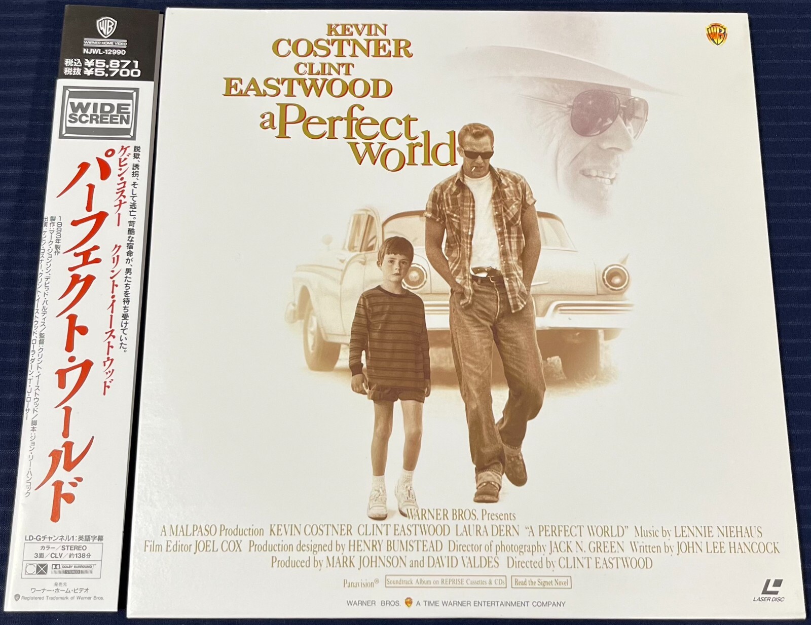 A Perfect World Movie LaserDisc 1993 NJWL-12990 Kevin