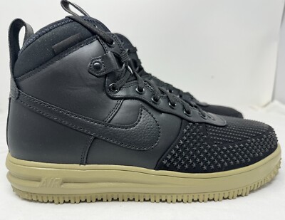 Nike Lunar Air Force 1 Duckboot Black  Olive DZ5320-001 Men Size 9.5 NoLid
