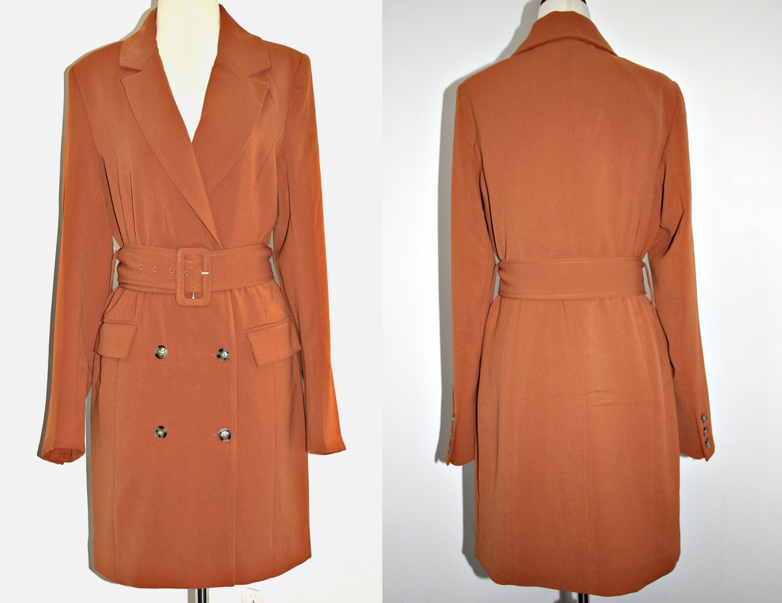 ローブブラン　Belted Chester coat Belted Chester coat – L'AUBE BLANC