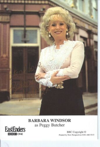 BARBARA WINDSOR  BRITISH TELEVISION FILM ACTRESS EASTENDERS CARRYON.....