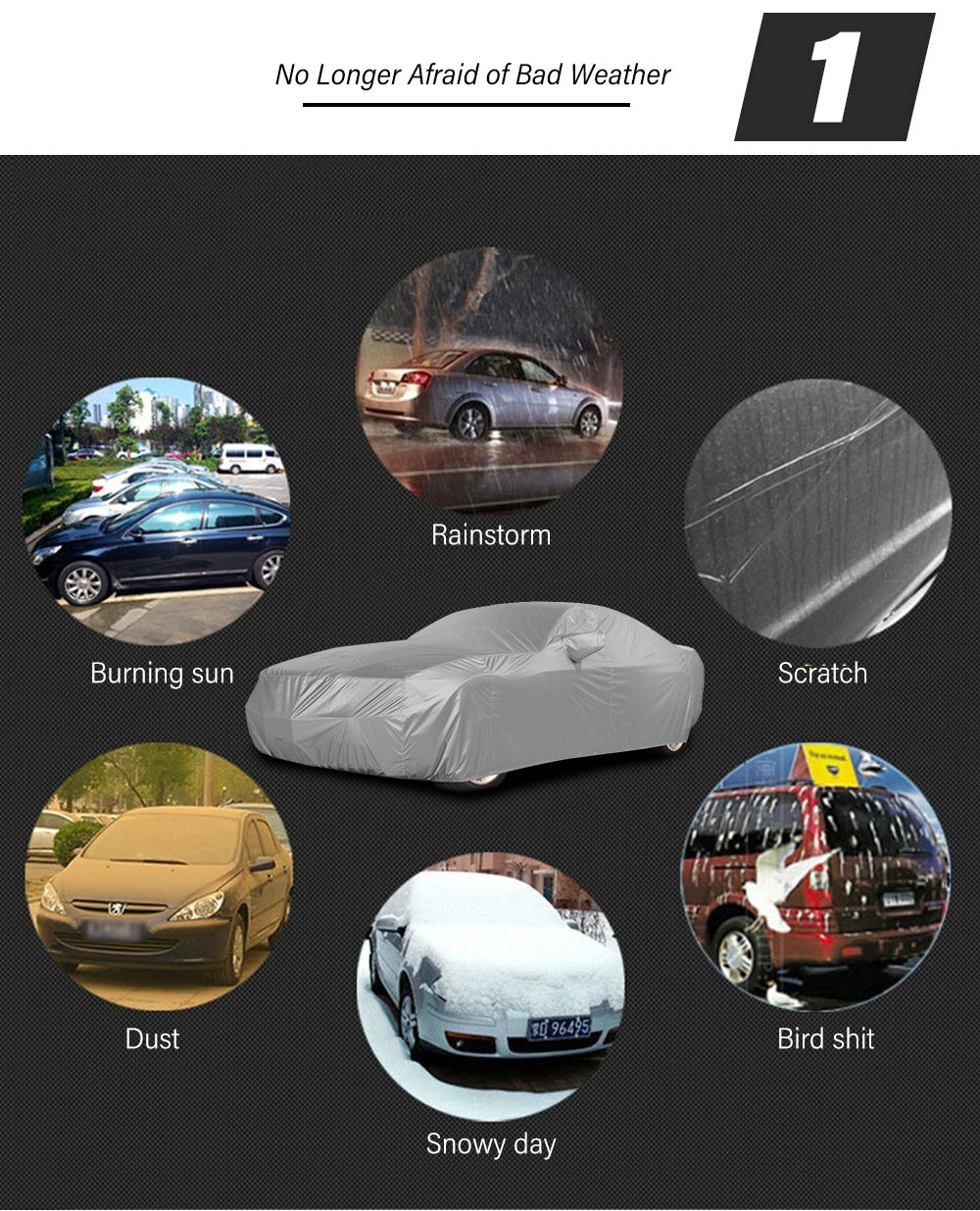 Car Covers Tarpaulin Waterproof Thickening Outdoor Sun Protection Cover Auto