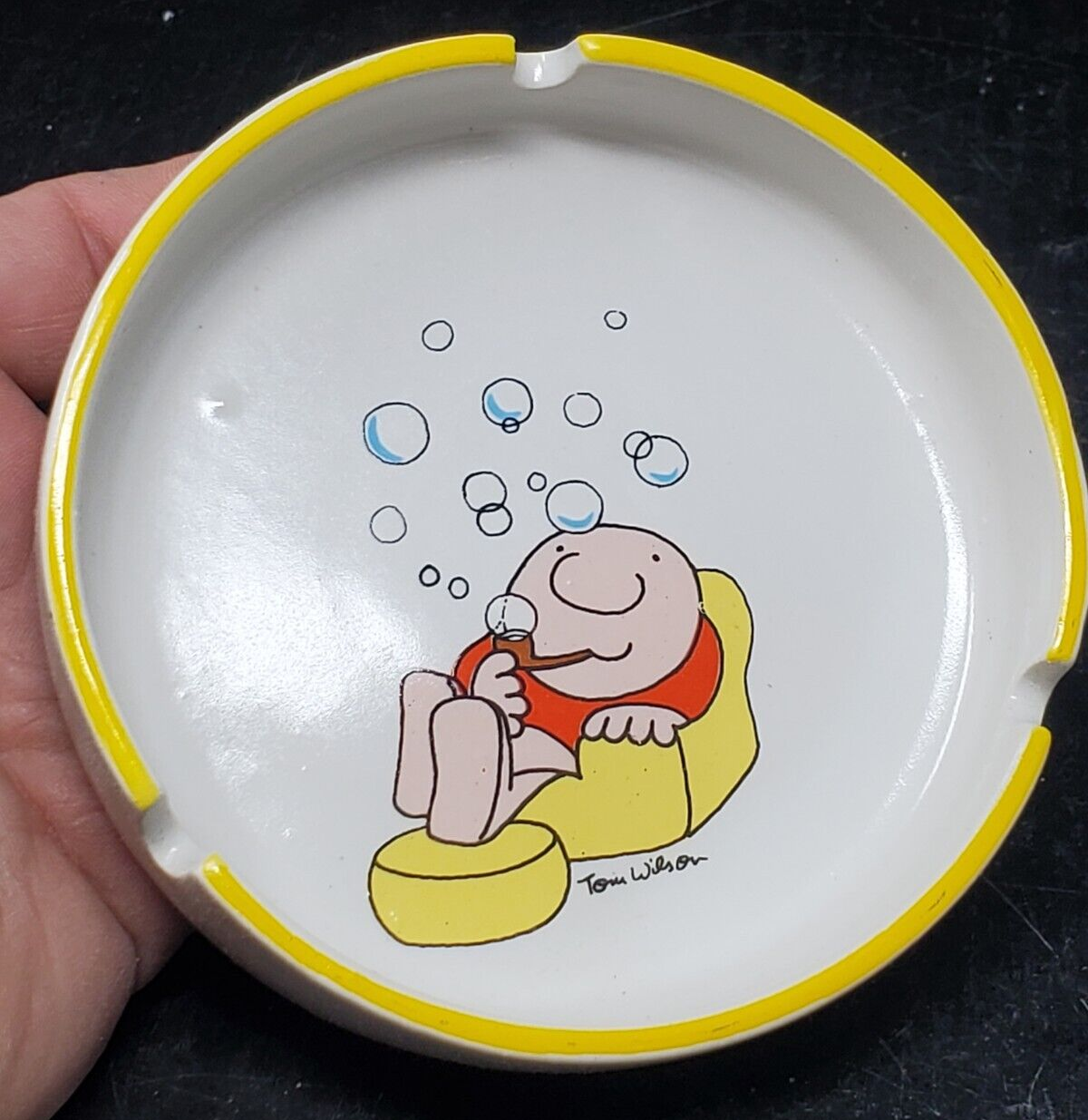 食器 ziggy Vintage Ziggy by Tom Wilson Stoneware Ashtray WWA Inc. 1979