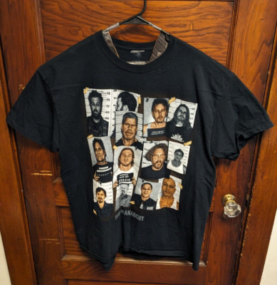 RARE Sons Of Anarchy Shirt Mugshot Cast Graphic 2XL 2013 Jax Biker Samcro SOA