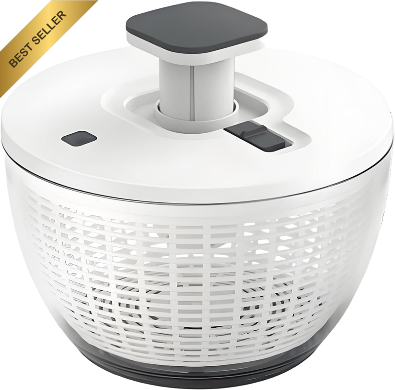 6L One-Touch Salad Spinner Bowl Lettuce Vegetable Washer Dryer Brake Dishwasher