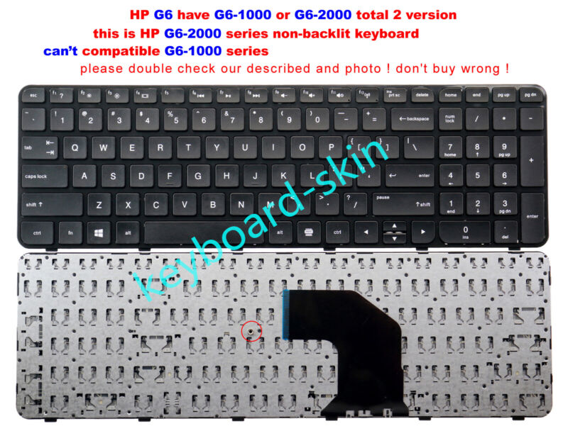 New For Hp G6-2000 G6-2100 Laptop Keyboard 681800-001 684650-001 Aer36u00310