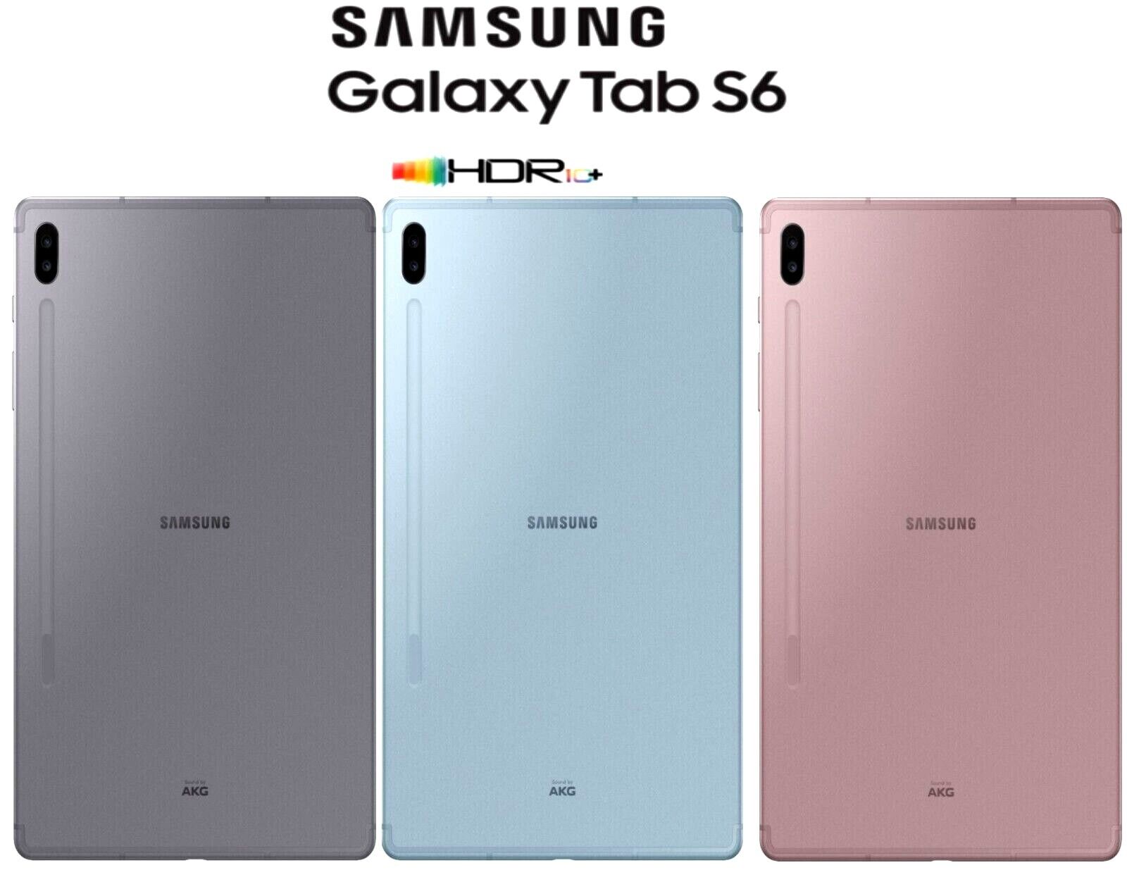 The Samsung Galaxy Tab S6 (Pink/Blue/Gray) (128GB/256GB) SM The Samsung Galaxy Tab S6 (Pink/Blue/Gray) (128GB/256GB) SM