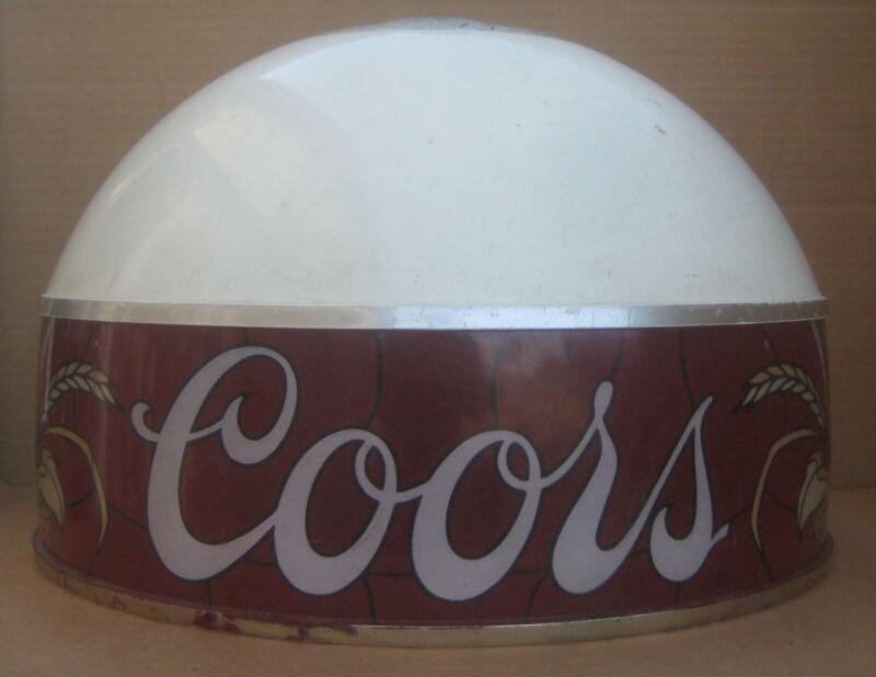 1980 Hanging Light Lamp Shade ONLY Adolph Coors Company Vintage FREE SHIPPING