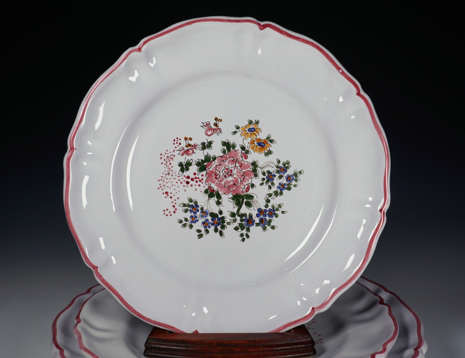 Moustiers プレート Set of 6 Moustiers Faience Plates – Architectural Heritage