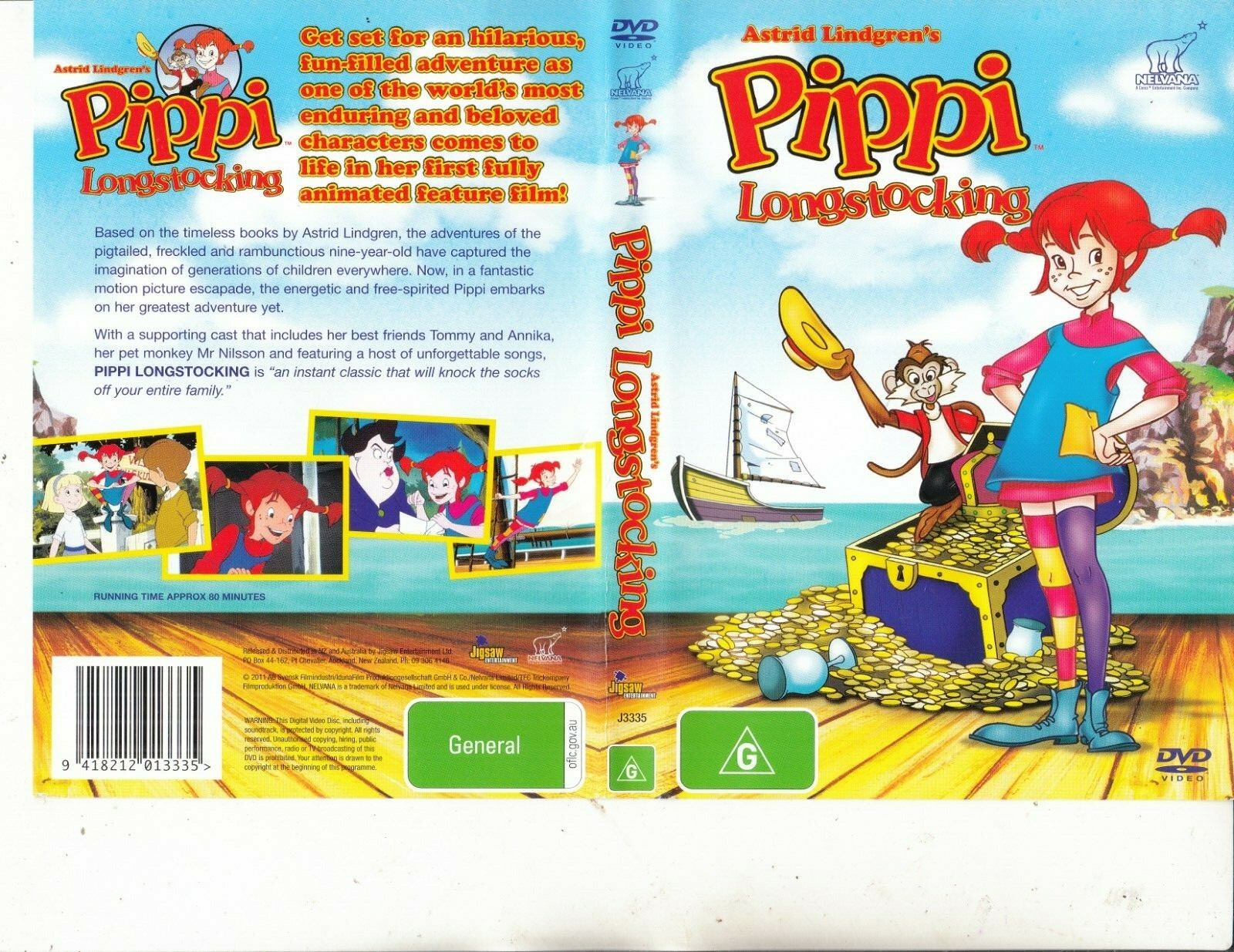 Pippi Longstocking-1997 Animated Movie-Animated PL-DVD | eBay