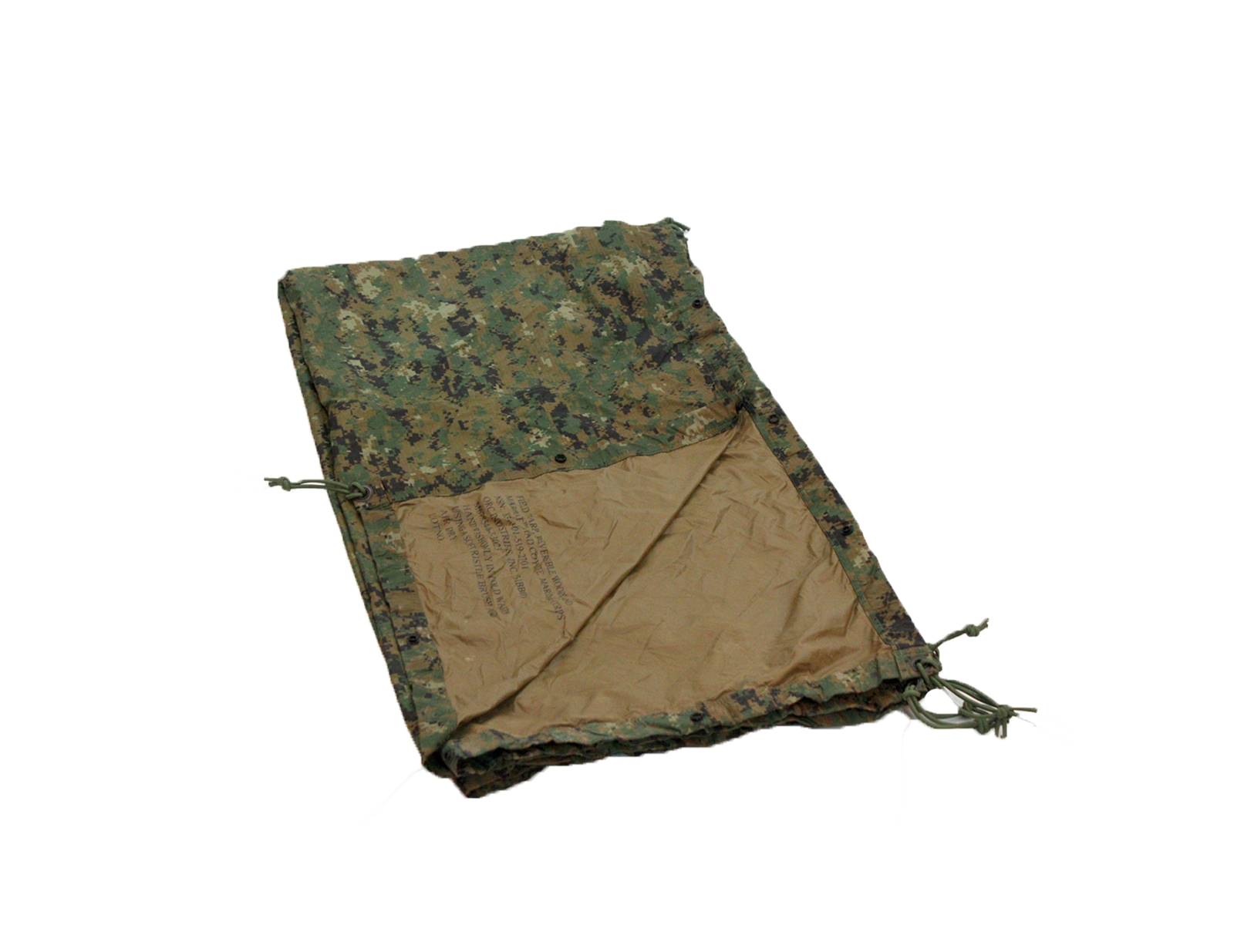 USMC Military MARPAT / Coyote Reversible Field Tarp
