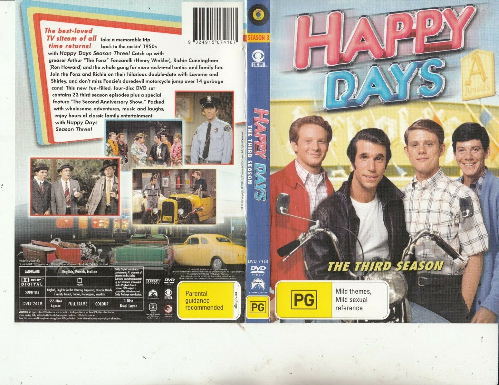 その他 Happy Days [DVD] Happy Days-1974-TV Series USA-[The Third Season-4 Disc Set