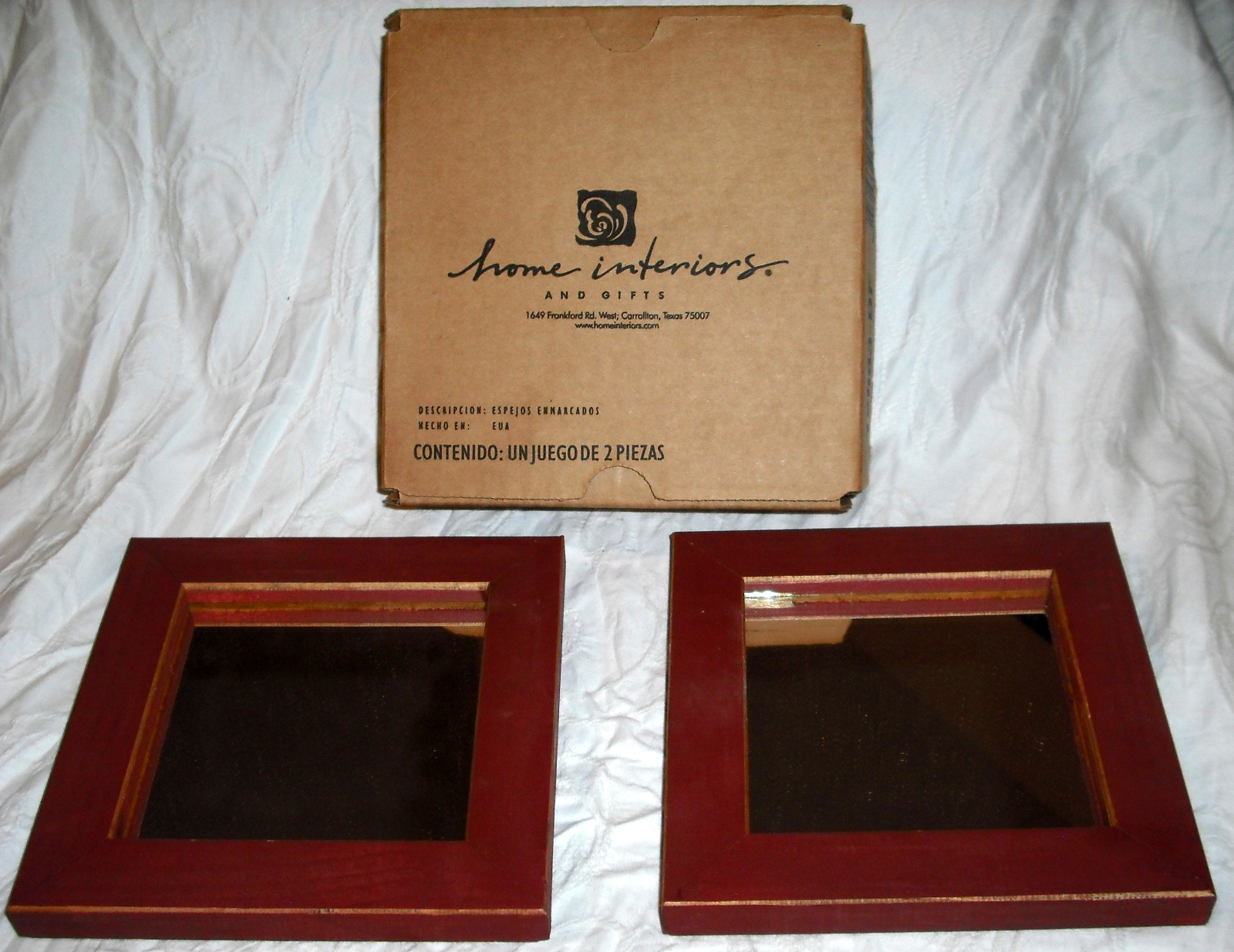 Set of 2 Home Interiors Accent Mirrors 6