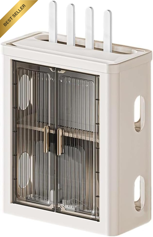 Router Storage Box, Charging Cable Organizer Keeper, Wall Mounted Router Storage