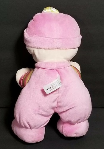 Fisher Price BABYS 1st DOLL Pink Rattle Blond Curl 10