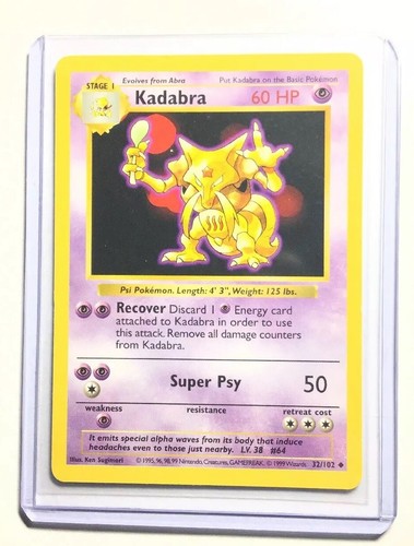 ポケモンカードゲーム Abra 1st edition shadow less Abra 043/102 Base Set (Shadowless) Regular for sale online