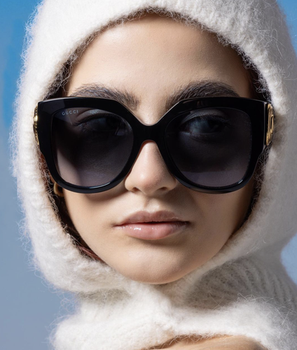 GUCCI GUCCI GG1407S-001 BLACK SUNGLASSES